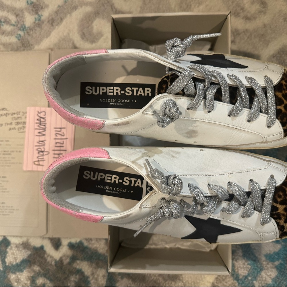 Superstar Classic Golden Goose Leopard Toe size 41/10